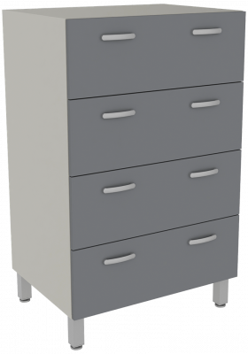 Шкаф архивный с 4-мя выдвижными ящиками (УДСП)