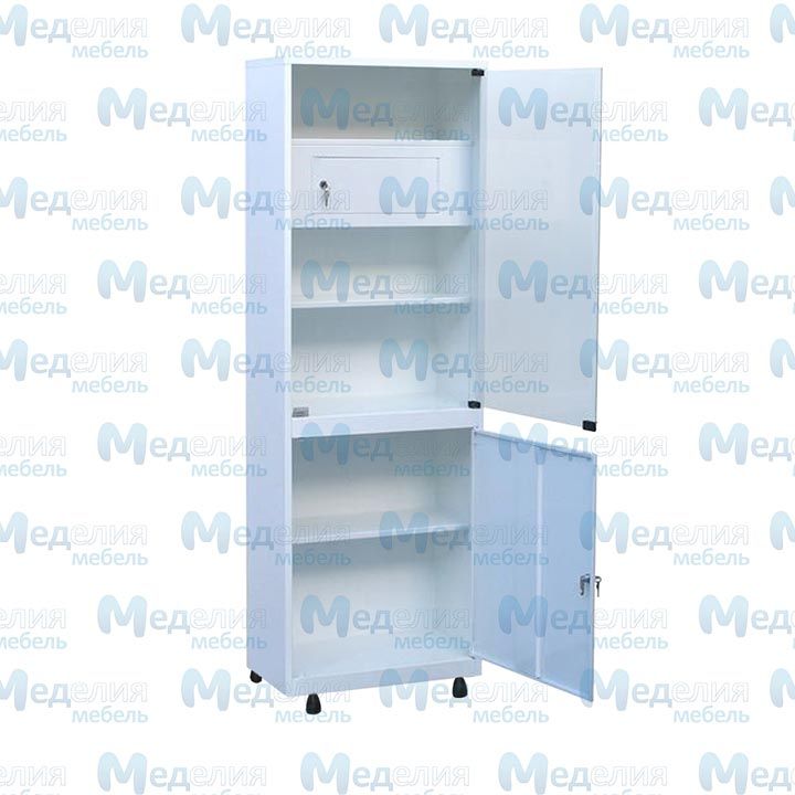 Шкаф медицинский металлический для медикаментов ШМС.01.00 (мод.2) с трейзером