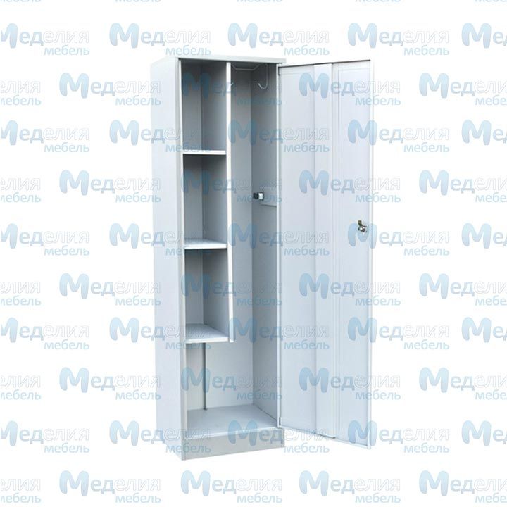 Медицинский металлический шкаф для одежды ШМО.01.00 (мод.1)