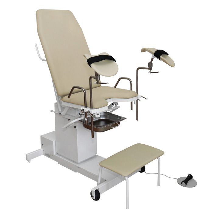 Кресло медицинское гинекологическое КГ-3Э с ножным пультом управления.