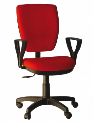 Кресло МКр (кресло оператора с трапециевидной спинкой) хром