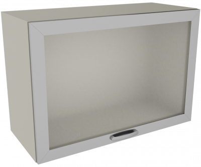Шкаф медицинский навесной с откидной дверкой со стеклом, М-ШНОс-40 (УДСП)