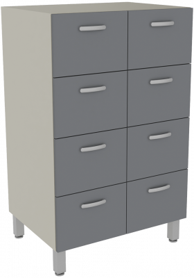 Шкаф архивный с 8-ю выдвижными ящиками (УДСП)