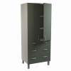 Медицинский шкаф комбинированный двухстворчатый, М-ШК-80-6я (УЛДСП, 800*580*2000)