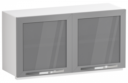 Шкаф медицинский навесной со стеклянными дверками, М-ШНс-80 (Металл, с, л)