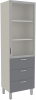 Шкаф медицинский комбинированный одностворчатый М-ШВ-60 (УДСП, 3 ящика)