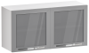 Шкаф медицинский навесной со стеклянными дверками, М-ШНс-80 (Металл, л)