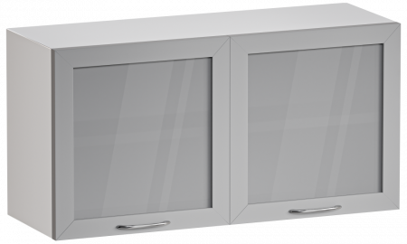 Шкаф медицинский навесной со стеклянными дверками, М-ШНс-80 (Металл)