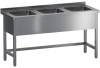 Стол с мойкой / мойками МВМБ (1600*600*850, с тремя мойками)