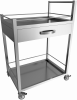 Медицинский стол (тележка с полками), М-СС-80 (1 ящик, 590*410*920)