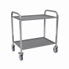 Медицинский стол (тележка с полками), М-СС-80 (2 полки из ABS пластика)