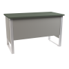 Медицинский стол на металлическом сварном каркасе, М-СЛМ-120/60ДП (УЛДСП, с накладками в комплекте)