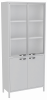 Медицинский шкаф-витрина двухстворчатый, М-ШВ-80 (Металл, 4 полки, профиль, л)