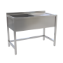 Стол с мойкой и рабочей поверхностью МВТК (1200*600*850)