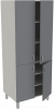 Шкаф медицинский двухстворчатый с 4-мя дверками, с 5-ю полками, Мл-ШД-80 (УДСП)