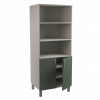 Медицинский шкаф-стеллаж комбинированный двухстворчатый, Мл-ШСд-80 (УЛДСП)