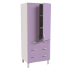 Шкаф медицинский двухстворчатый, М-ШК-80-6я (ДСП с пластиком, 800*580*2000)
