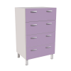 Шкаф архивный с 4-я выдвижными ящиками (ДСП с пластиковым покрытием)