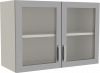 Шкаф медицинский навесной с 2-мя стеклянными дверками, М-ШНс-80 (УДСП)