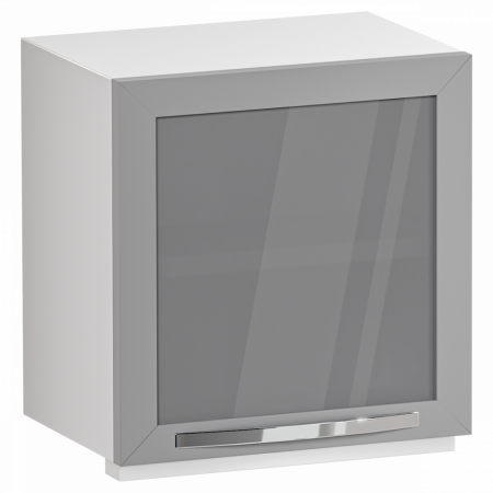 Шкаф медицинский навесной со стеклянной дверкой, М-ШНс-40 (Металл, с, л)